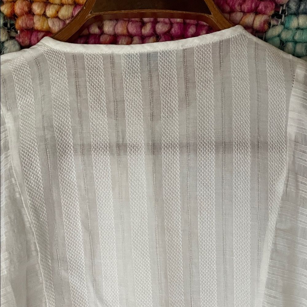 Etro White Blouse with Colorful Embroidery and beading - Picture 11 of 11